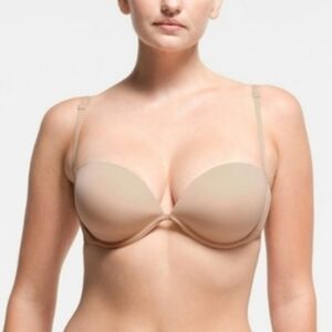 SKIMS 32DDD (32F) Multi-way Underwire Bra Clay NWT